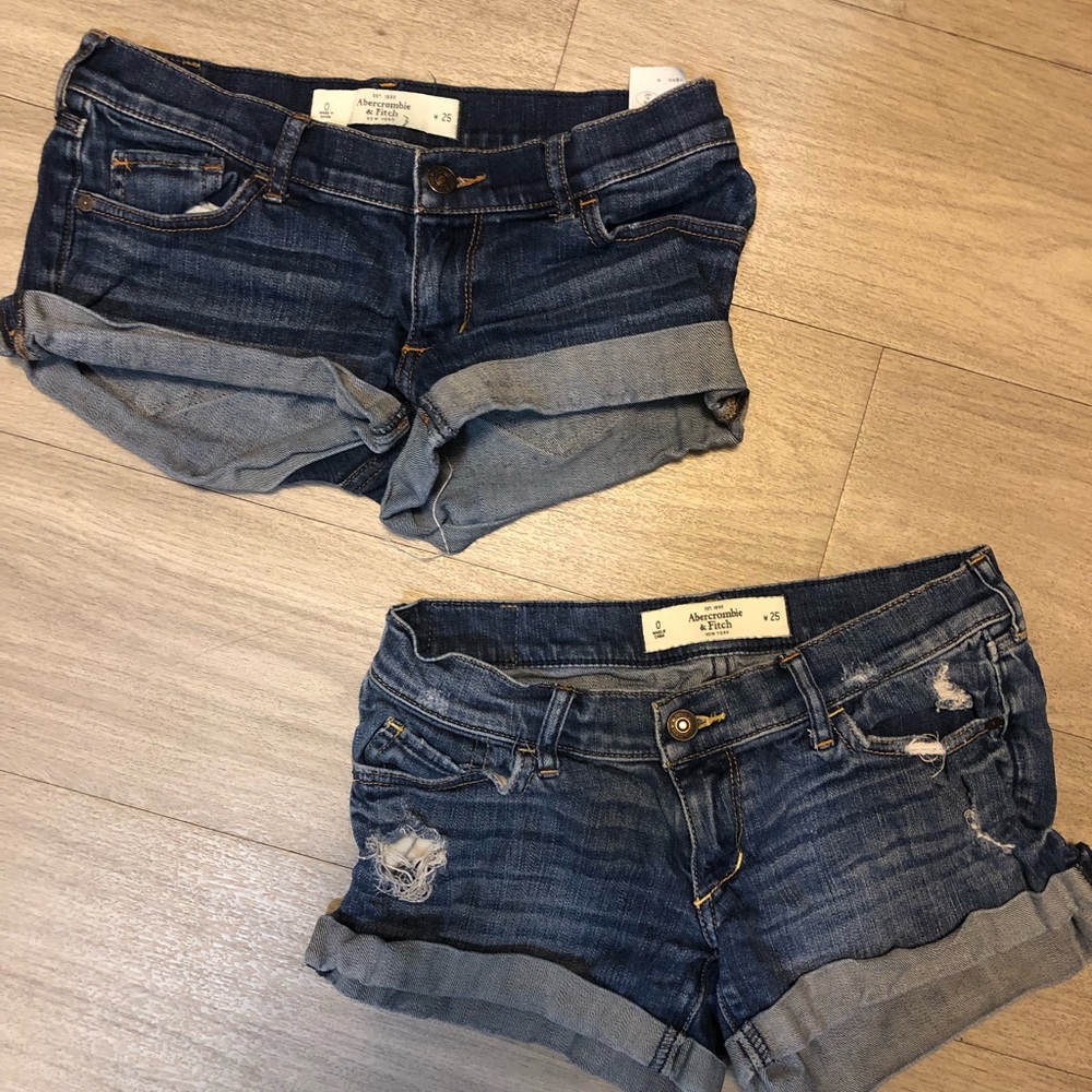 Set of 2 A&F low rise shorts